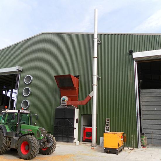 Perry of Oakley biomass heated drier Balbirnie