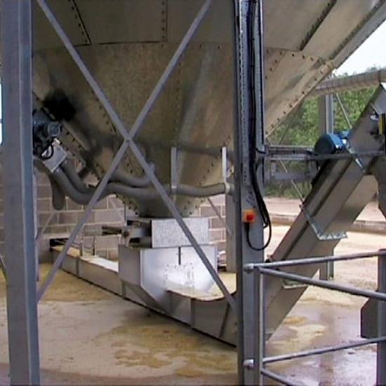 Perry of Oakley bin unloading conveyor