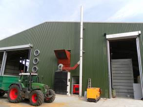 Perry of Oakley biomass heated drier Balbirnie