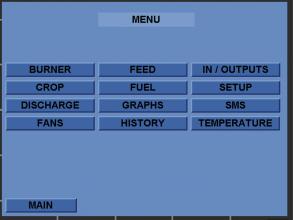 PLC Control Panel Menu