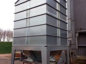 Self assembly grain bin